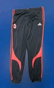 Vintage AC Milan Adidas 2006 2007 Training Pants Black Red Trousers Size Small - Picture 1 of 9