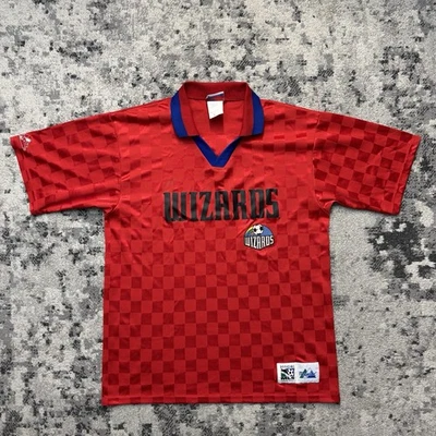Camiseta de fútbol vintage Majestic MLS Kansas City Wizards para hombre talla mediana” Foto 1 de 4