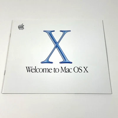 Welcome to Mac OS X Apple Macintosh 2001 Software Booklet 034-2030-A in Japanese - Image 1 of 4