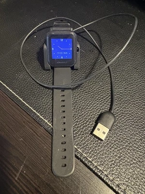 Amazfit Bip A1608 Smartwatch Black Case and band - Image 1 of 3