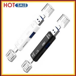 Micro USB OTG Dock TF Lector de Tarjetas de Memoria USB HUB Adaptador Multifunción Portátil - Imagen 1 de 14