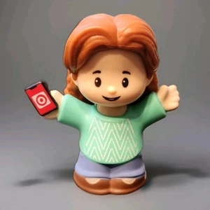 Fisher Price Little People Target Mom: Auburn Hair, Girl, Phone with Target App - Picture 1 of 2