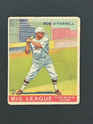 1933 Goudey Big League Chewing Gum Bob O'Farrell #34 - Image 1 of 2