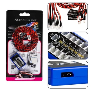 12 Led Light Kit Blinking Headlight System For RC remote control lights 1/10 - Picture 1 of 13
