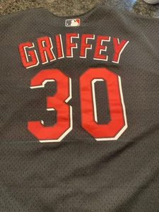 Mitchell & Ness Cincinnati Reds Ken Griffey Jr. BLACK Jersey 52 XXL 🔥⚾️🔥 - Picture 1 of 10