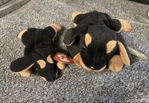 DOBY der Dobermann Pinscher Ty Teenie und Beanie Baby, PVC, SELTEN 1 von einer Art! - Bild 1 von 14
