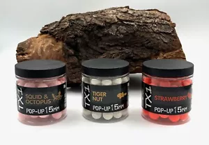 Shimano TX1 Pop Ups 15mm 80g Tigernut Strawberry Banana Squid Boilies Köder DA - Bild 1 von 5