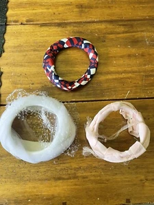 3 Vintage Hats Lot 50s Flower Fascinator Half Hat Veil Headband Crown - Picture 1 of 18