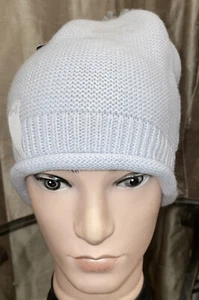 NWT Under Armour Cold Gear Roll Out Pom Women's OS Beanie Knit Light BlueNew $25 - Picture 1 of 4