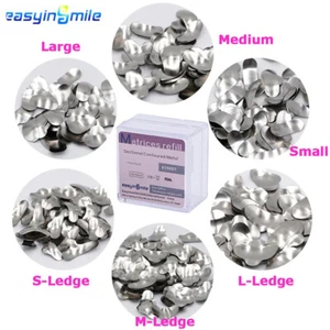 50pcs Dental Metal Matrices Bands Matrix Sectional Contoured forming Bands S/M/L - Picture 1 of 17