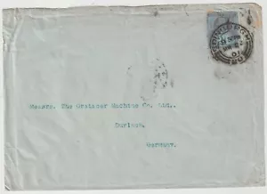 1901 EDIMBURGO 21⁄2d FRANCOBOLLO GIUBILEO A MACCHINA GRITZNER CO GERMANIA EX FRED DICKSON - Foto 1 di 2