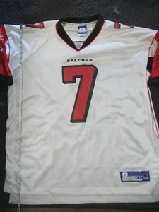 NFL Jersey Reebok Atlanta Falcons Mike Vick #7 Size 2XL White Stitch - Picture 1 of 13
