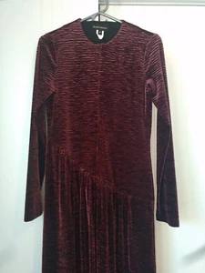Bendigo Impressions by The LingerieShop Womens Burgandy low waisted Maxi Dress P - Picture 1 of 6