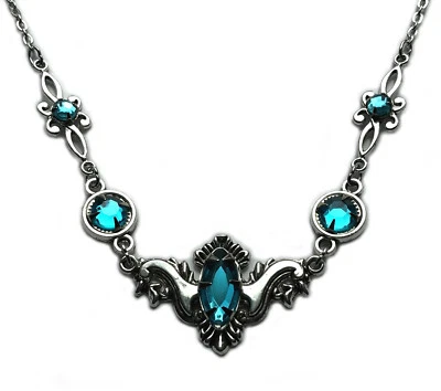 Celtic Elven Renaissance Medieval Bridal Wedding Silver Necklace Choker Jewelry - Image 1 of 3