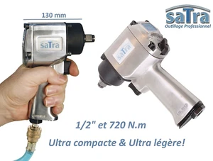 SATRA S-ST118 COMPACT 1/2" Twin Hammer 720 NM Pneumatic Impact Wrench - Picture 1 of 6