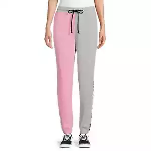 No Boundaries Junior's GRÖSSE 3XL 21 farbblockierte Grafik Jogger Blütenblatt rosa Neu mit Etikett - Bild 1 von 11
