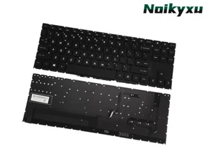 Black Keyboard Colorful Backlit for HP OMEN 15-ek1000 15t-ek000 White Character - Picture 1 of 6