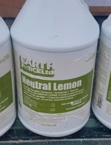 Gallon Earth Force Neutral Lemon Disinfectant Concentrate - 2 oz per Gal Cleaner - Picture 1 of 2