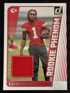 2024 Panini Donruss - Rookie Phenom Jerseys #RPJ-XWO Xavier Worthy (MEM, RC) KC - Picture 1 of 2