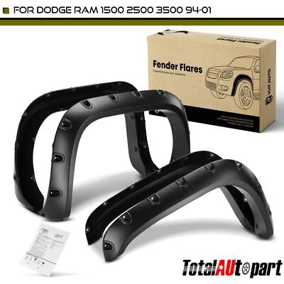 Guardabarros estilo bolsillo 4 piezas para Dodge Ram 1500 2500 3500 delantero y trasero Foto 1 de 4