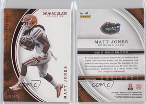 2016 Panini Immaculate Collegiate Red /25 Matt Jones #41