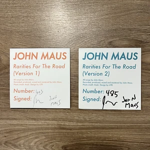 John Maus Rarities For The Road Europe Tour CDs Version 1 And 2 Signed Numbered - Picture 1 of 3