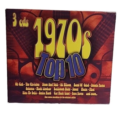1970s Top 10 Hits - 3 CDs 2003 Disco Pop Rock, Various Artists  - Image 1 of 4