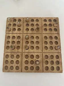 Wooden Sudoku/Classic Wooden Sudoku Game Brain Teaser Travel Size - Picture 1 of 5