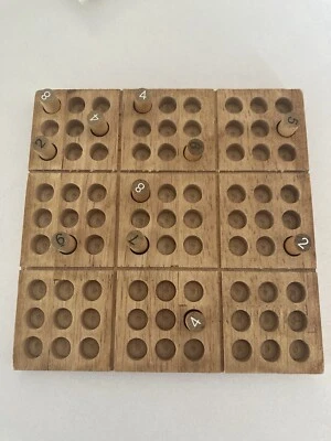 Wooden Sudoku/Classic Wooden Sudoku Game Brain Teaser Travel Size - Image 1 of 4