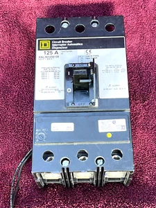Square D KAL361256139 Circuit Breaker 125 Amp 600 V 3 Pole With Shunt 120-240 V - Picture 1 of 8