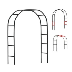 2.4M Wedding Arch Metal Garden Arch Garden Arbor Trellis For Climbing Plants - Picture 1 of 8