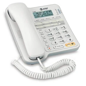 AT&T CL2909 Corded Phone with Speakerphone and Caller ID/Call Waiting, White - Zdjęcie 1 z 1