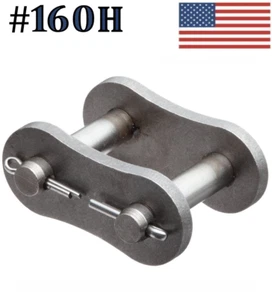 #160H Roller Chain Connecting / Master Link Pack of 2 Same Day Priority Shipping - Picture 1 of 1