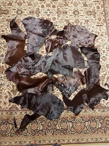 9 Stck Lammfell Fell Lamm Leder Schneider Schuster Tierfell Nähen Futter Falkner - Bild 1 von 4