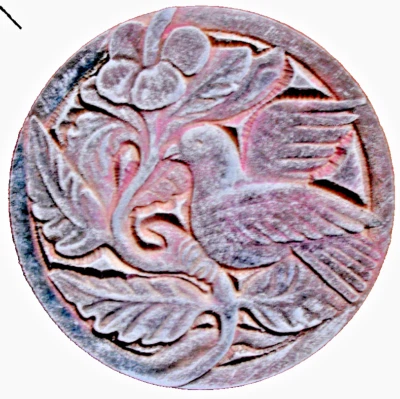 Bird dove plaque plastic mold plaster concrete bird mould 10" x 3/4" thick - Image 1 of 4