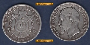 5 Francs Satirique 1870 A Paris Sedan casque pointe Cigar Napoléon III T laurée - Imagen 1 de 1