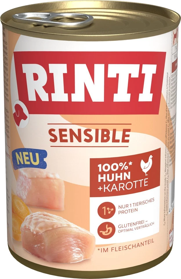 Rinti Dose Sensible Huhn & Karotte | 12x 400g - Bild 1 von 1