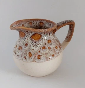 Vintage Fosters Pottery Cornwall Cornish Jug Blond Honeycomb Drip Glaze - Picture 1 of 11