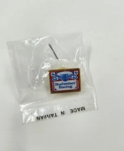 Vintage Budweiser Racing Lapel Pin Sponsor Genuine Beer Sports Collectible - Picture 1 of 10
