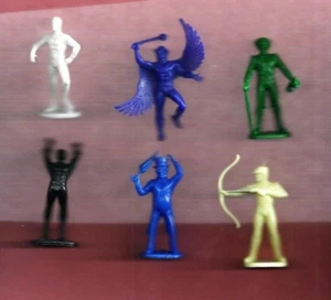 6 DC GULLIVER PLAYSET FIGURES AQUAMAN, GREEN ARROW,JOKER,PENGUIN + PEPSI PROMOS - Picture 1 of 1