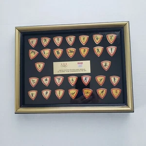 US 1988 Olympic Team Pinset 30 Pins Framed Limited Edition Commemorative Vintage - Picture 1 of 10