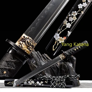 Espada Samurai Katana Corta Japón Templada Acero T10 Flor de Ciruela Tanto Sharp T10 1091 - Imagen 1 de 12