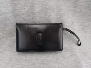 Borsa pochette Cartier doppio mare nera - Foto 1 di 14