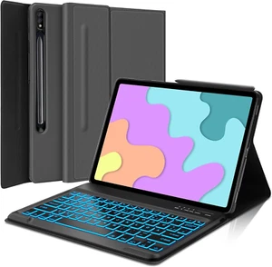 Samsung Galaxy Tab S10 Plus/S9 plus Keyboard Case 12.4”, Detachable Wireless Key - Picture 1 of 8