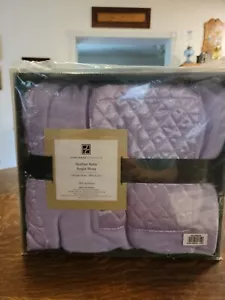 Quilted Satin Angle Wrap by Concierge Collection * Brand New! * 58" x 72" - Picture 1 of 7