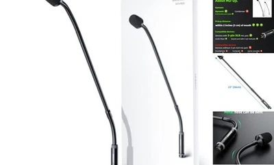 Gooseneck Microphone, 23 Inch DJ Microphone for Audio Mixer, Professional XLR  - Image 1 of 4