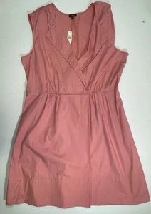 Talbots Woman’s Plus Lt Salmon 98% Cotton Sleeveless Side Zip Summer Dress 20 - Picture 1 of 8