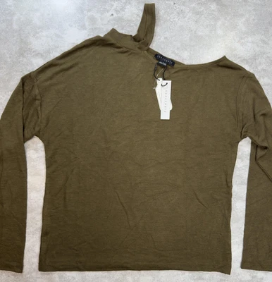 Sanctuary Sweater Womens Large Recycled Polyester Asymmetrical Pullover Lightwei - Image 1 of 4