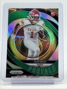 XAVIER WORTHY 2024 PANINI PRIZM PORTALS ROOKIE GREEN CHIEFS RC Q1787 - Picture 1 of 2