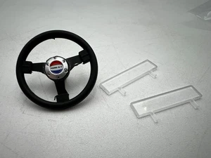 GMP - 1:12 SCALE - STEERING WHEEL & 2 WIND DEFLECTORS - Picture 1 of 4